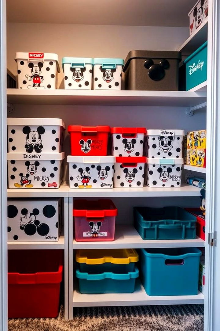 Mickey Mouse Storage Solutions - 22 Mickey Mouse Room Decor Ideas