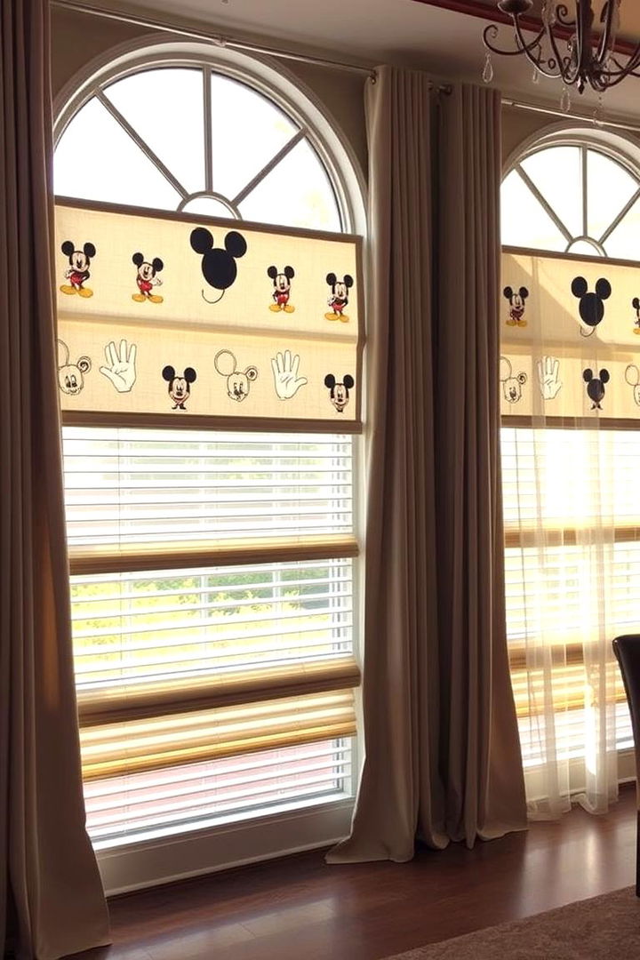 Mickey Mouse Window Treatments - 22 Mickey Mouse Room Decor Ideas