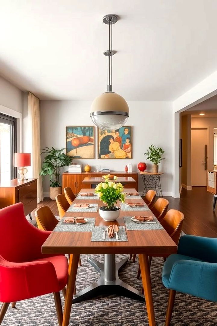 Mid Century Modern Fusion - 22 Vintage Dining Room Ideas