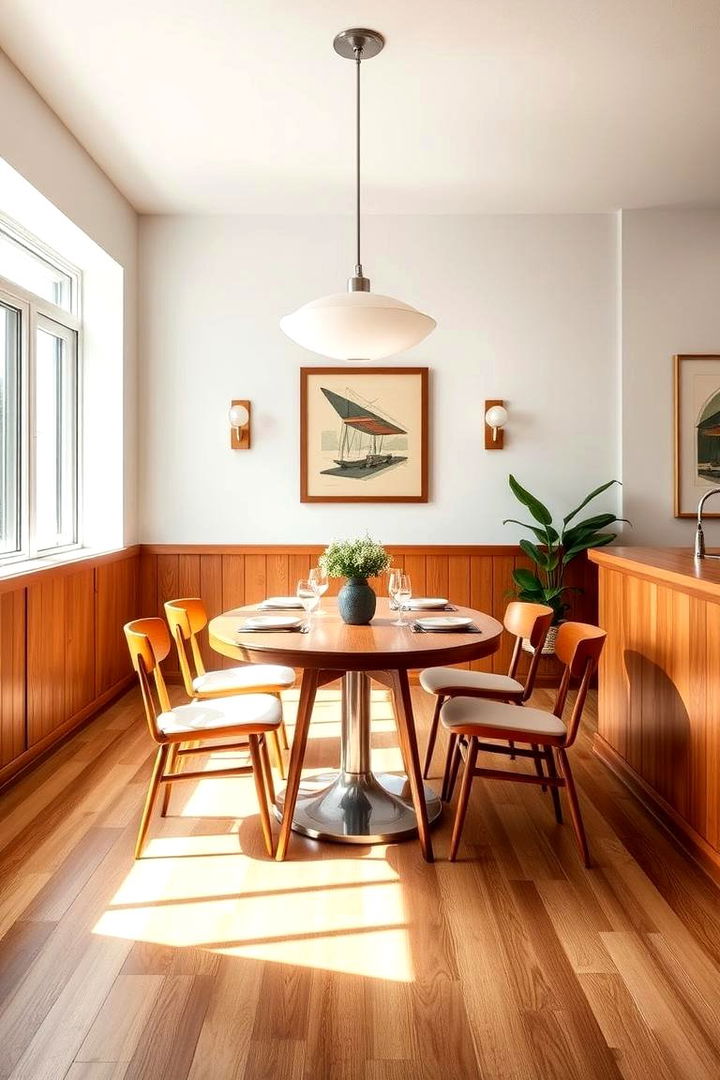 Mid Century Modern Touch - 22 Dining Room Wainscoting Ideas