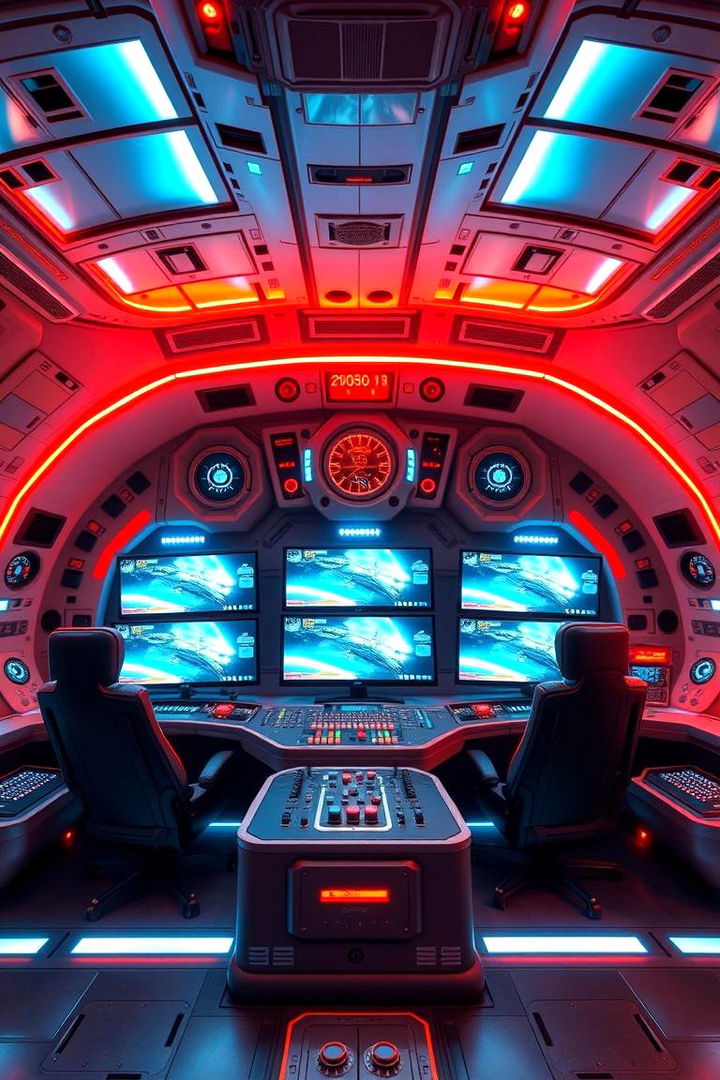 Millennium Falcon Gaming Hub - 22 Star Wars Man Cave Ideas