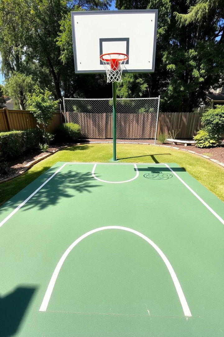 Mini Basketball Court Fun - 22 Backyard Playground Ideas