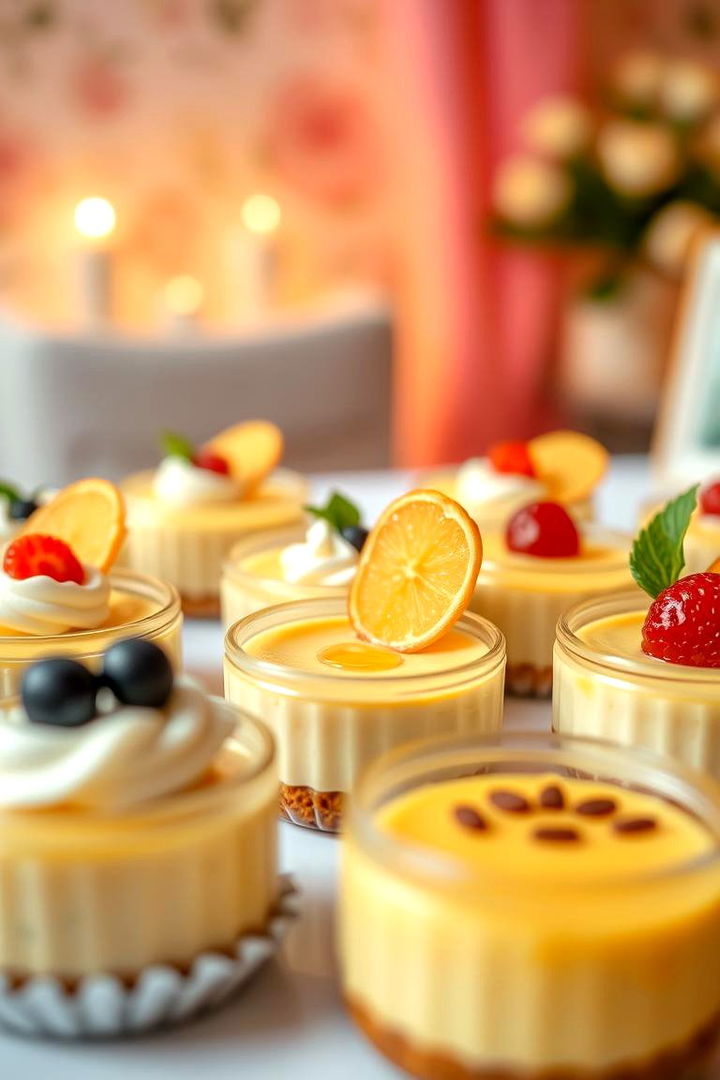 Mini Cheesecake Assortment - 22 Wedding Dessert Ideas