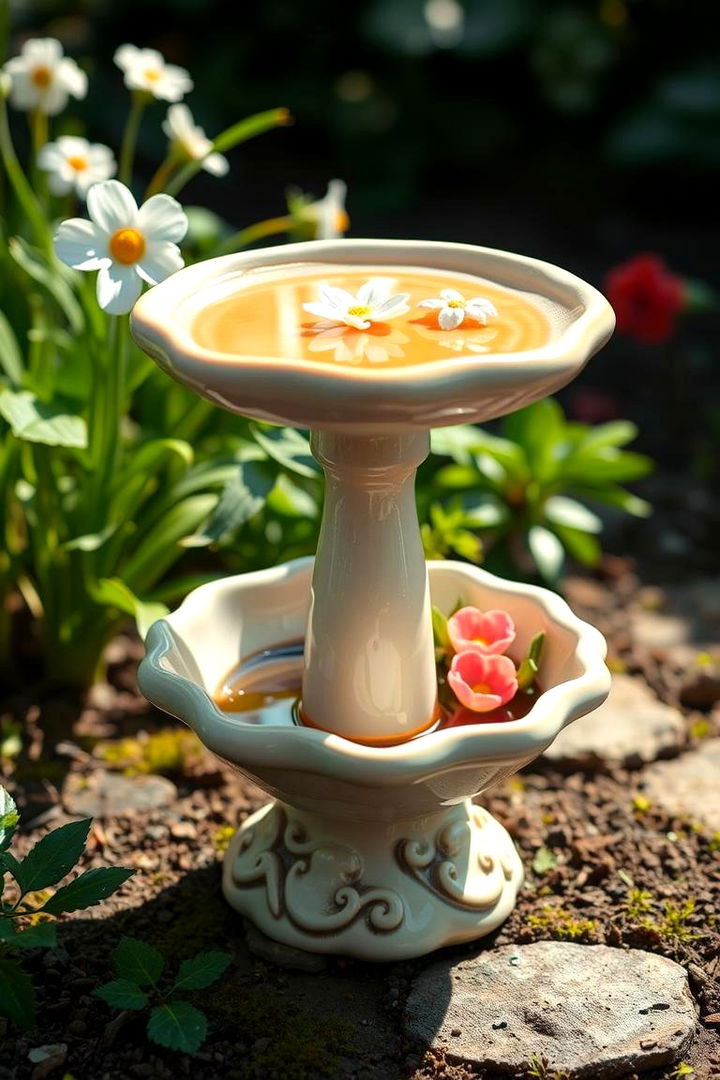 Miniature Birdbath Planter Ideas - 22 Fairy Garden Container Ideas