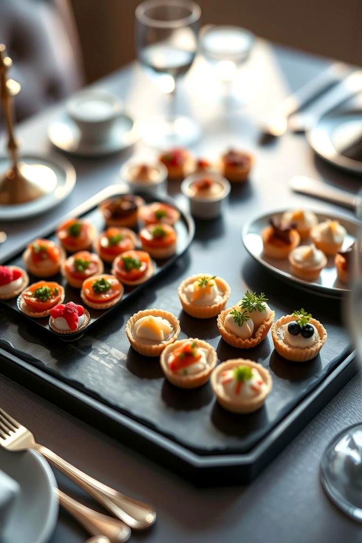 Miniature Bite Platters - 22 Wedding Food Ideas
