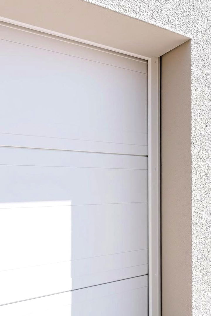 Minimal Edge Detailing - 22 Exterior Garage Door Trim Ideas