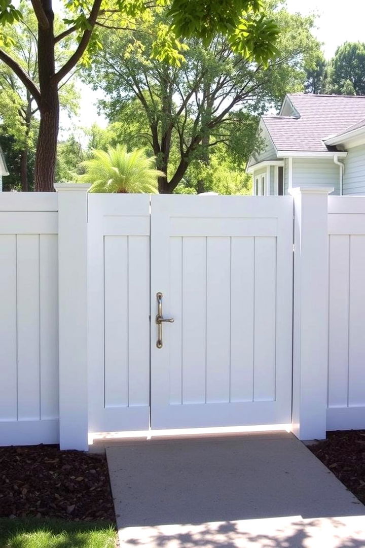 Minimal Fence and Gate Combo - 22 Driveway Gate Ideas
