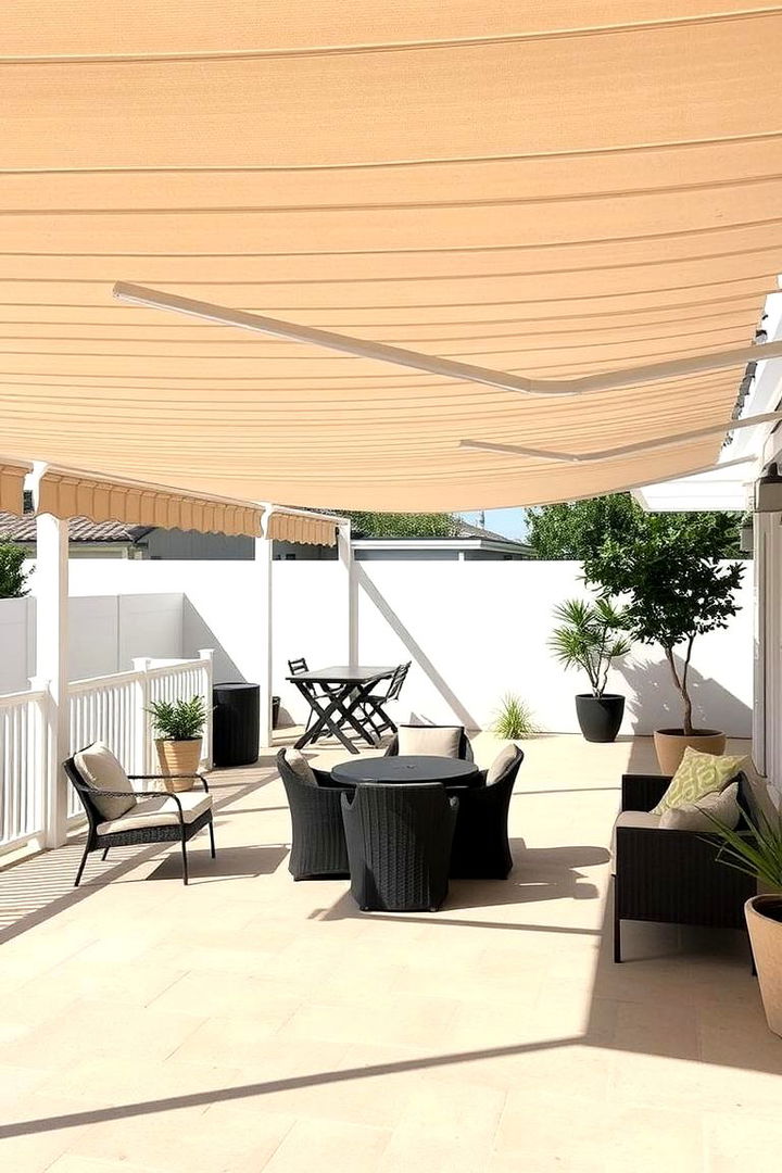 Minimal Shade Deck - 22 Backyard Deck Ideas