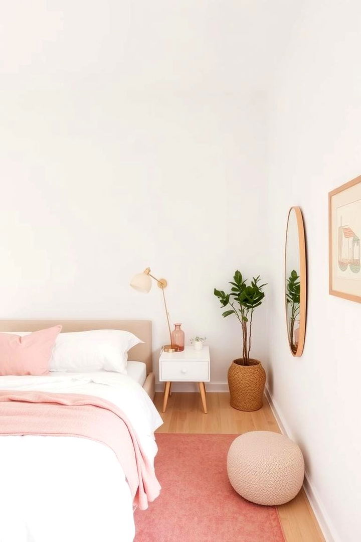 Minimal yet Inviting Spaces - 22 Pink and White Bedroom Ideas