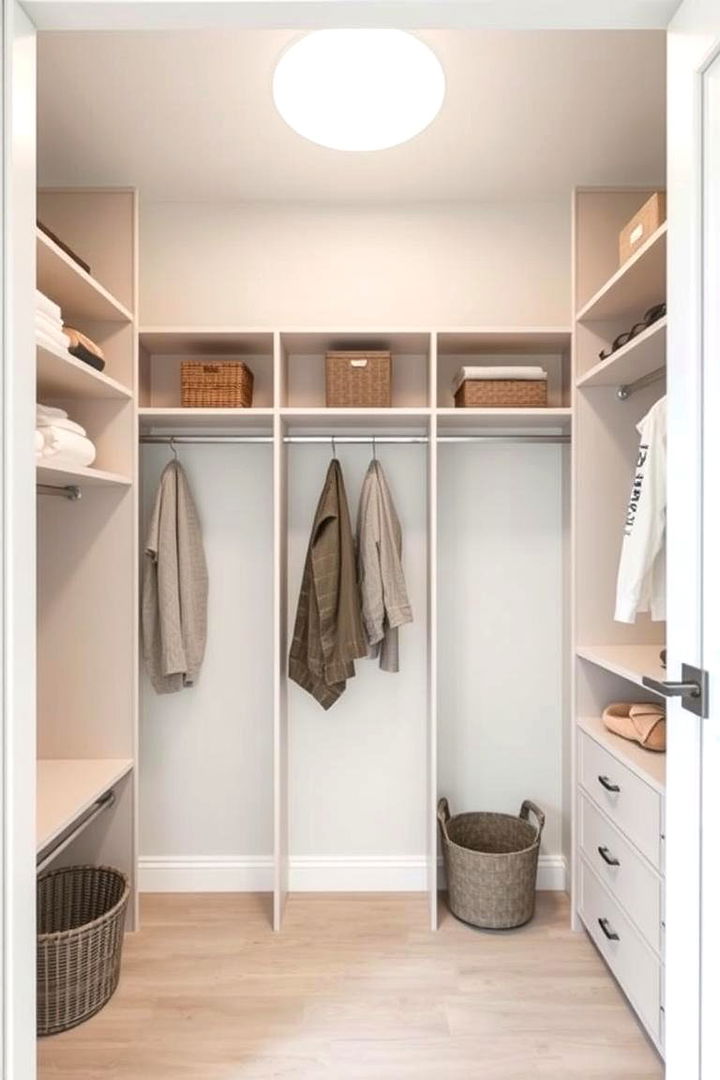 Minimalism in Closet Design - 22 Hall Closet Organization Ideas