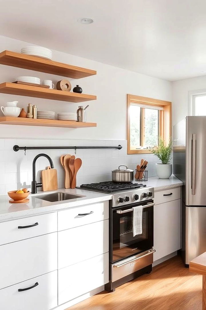 Minimalist Accents for Clarity - 22 Mountain House Kitchen Ideas