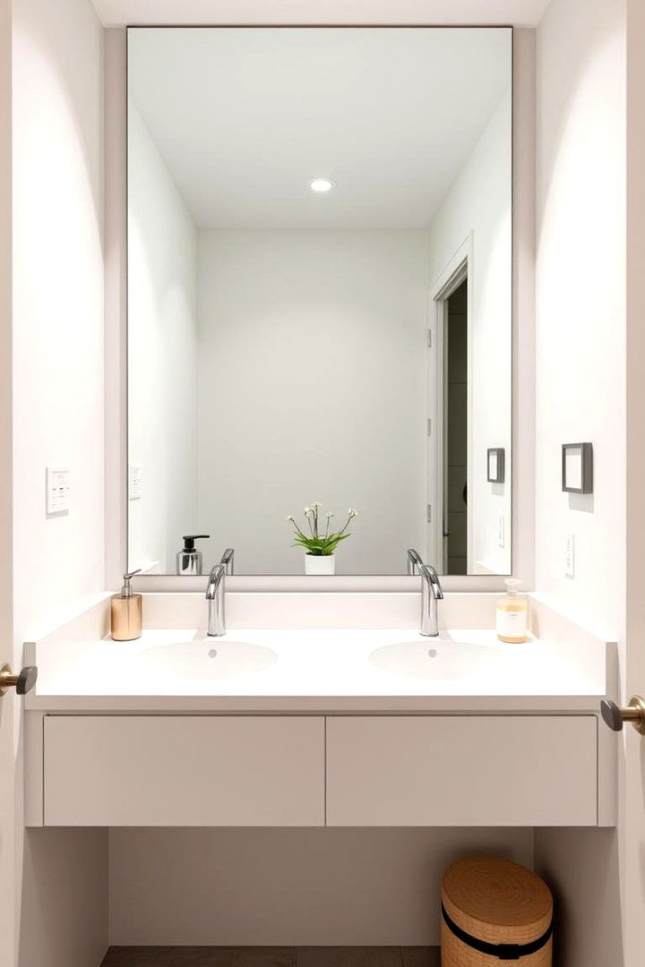 Minimalist Accessories Approach - 22 Guest Bathroom Ideas