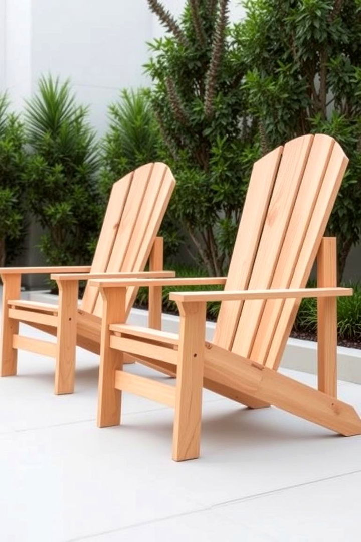 Minimalist Adirondack Chairs - 22 Outdoor Seating Ideas