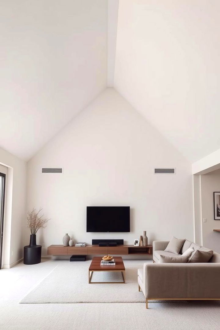 Minimalist Aesthetic Vault - 22 Living Room Vaulted Ceiling Ideas