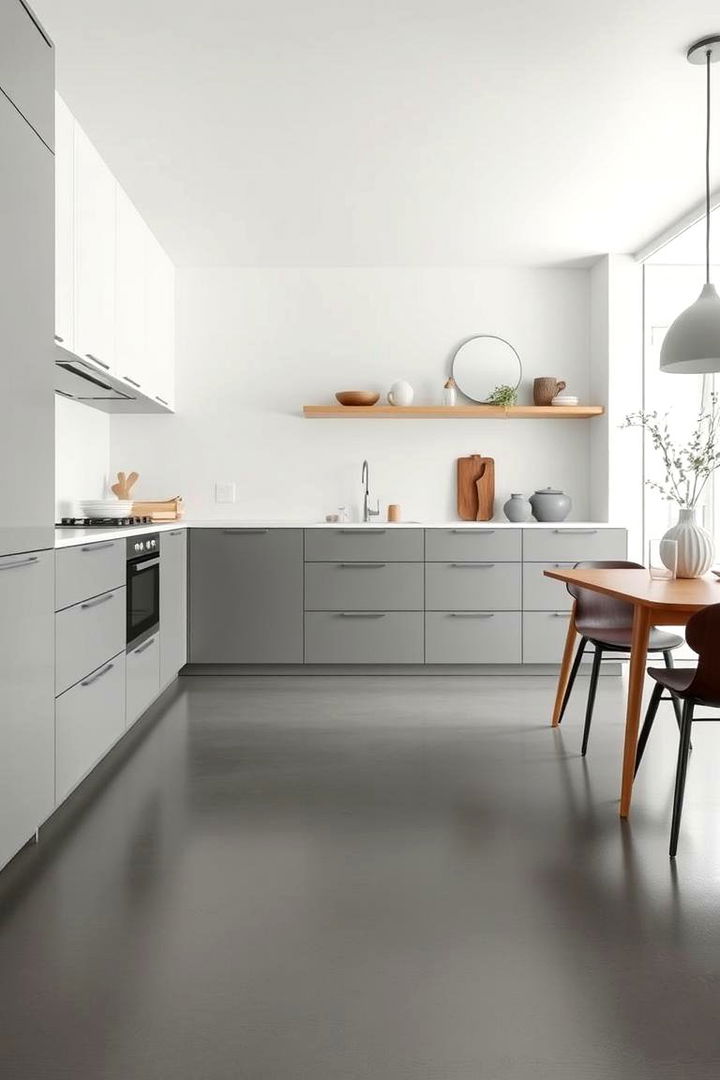 Minimalist Aesthetics - 22 Kitchens With Grey Floors