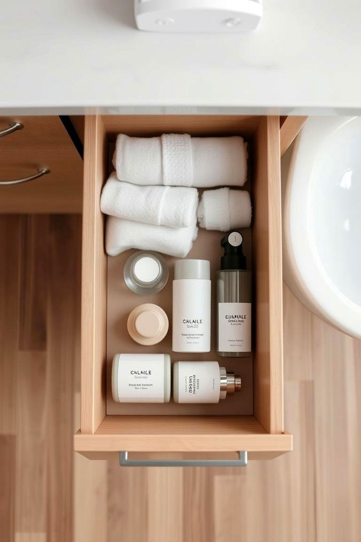 Minimalist Approach to Clutter - 22 Bathroom Drawer Organization Ideas
