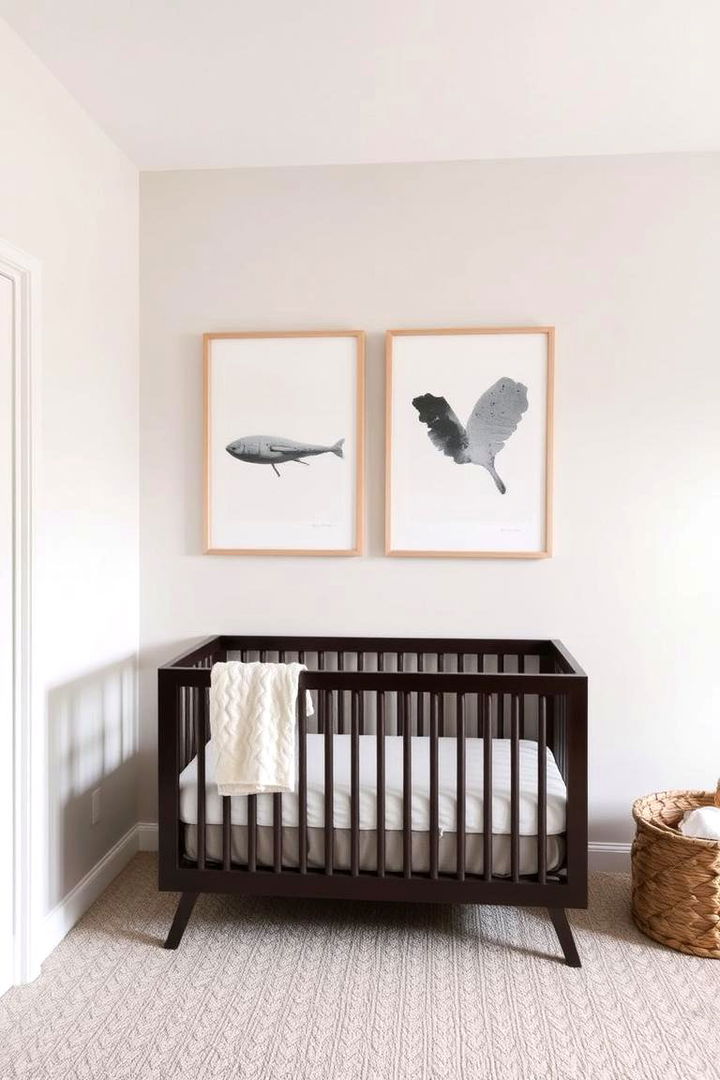 Minimalist Artwork as Focal Points - 22 Minimalist Nursery Ideas