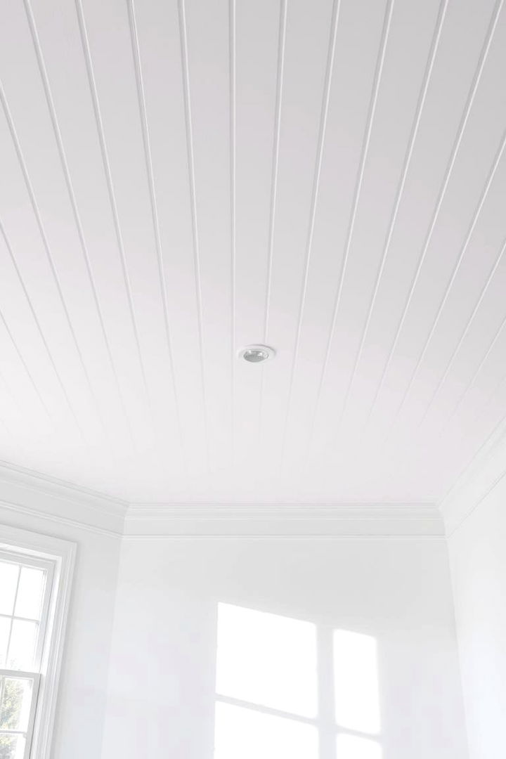 Minimalist Beadboard Beauty - 22 Beadboard Ceiling Design Ideas