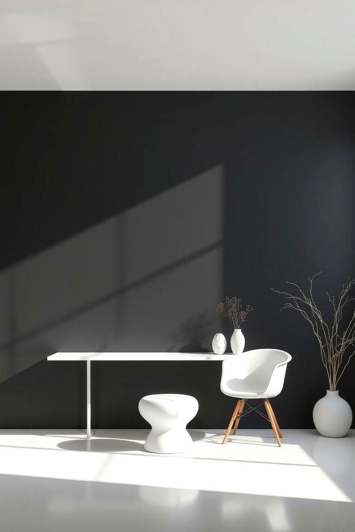 Minimalist Black Beauty - 22 Black Accent Wall Bedroom Ideas