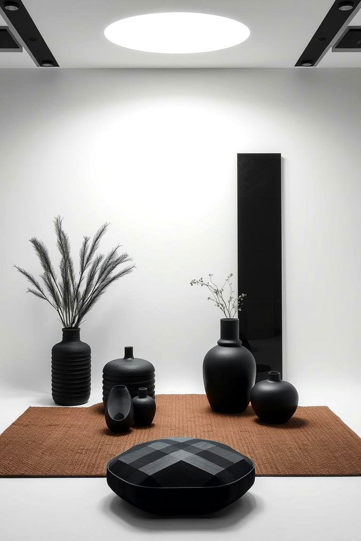Minimalist Black Decor Elements - 22 Black-Themed Wedding Ideas