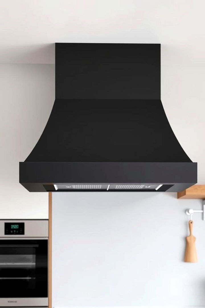 Minimalist Black Range Hood - 22 Range Hood Ideas