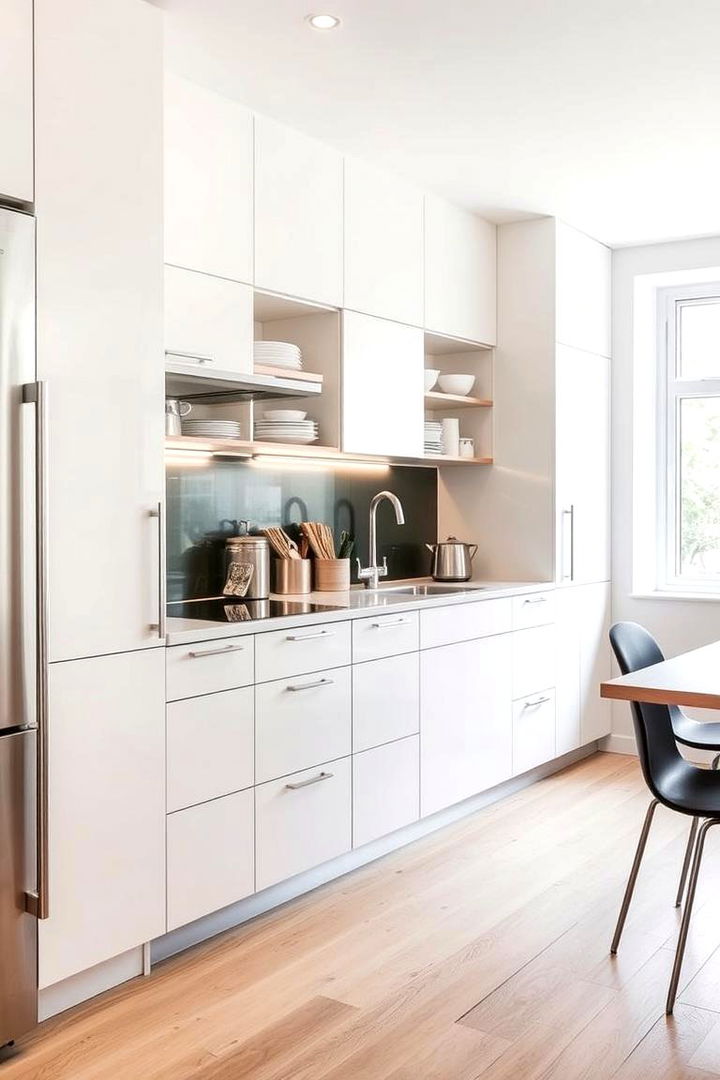 Minimalist Cabinetry Harmony - 22 Light Wood Floor Kitchen Ideas