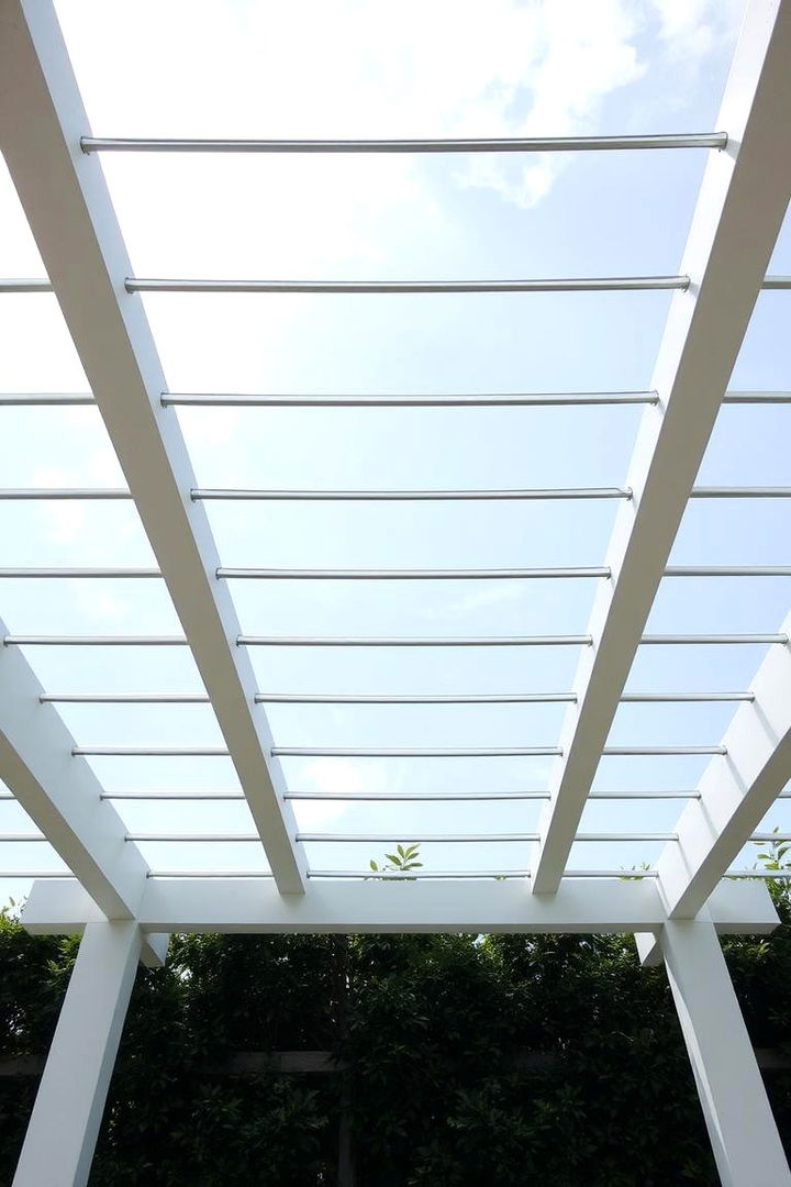 Minimalist Cable Pergola - 22 Patio Pergola Ideas