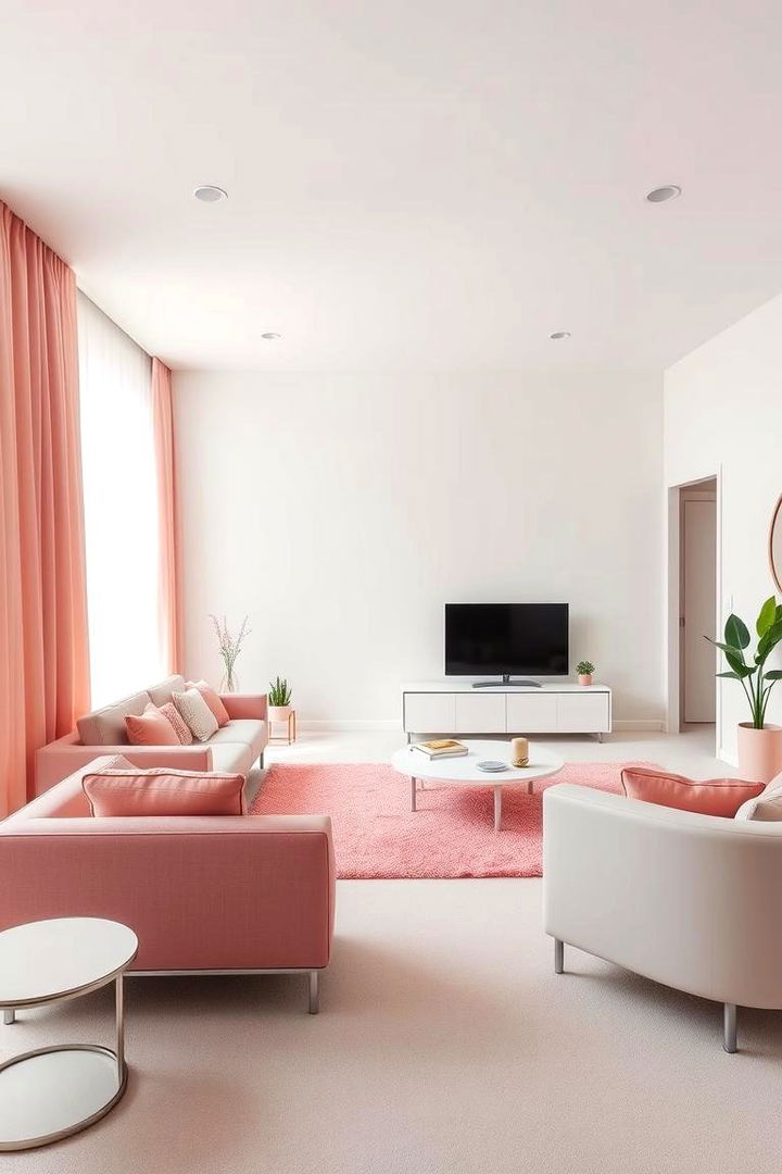 Minimalist Chic Contrast - 22 Pink and Green Bedroom Ideas