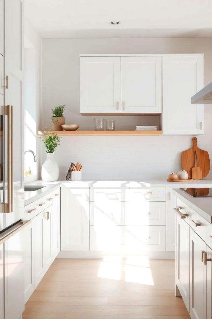 Minimalist Chic Harmony - 22 Kitchens With White Oak Cabinets