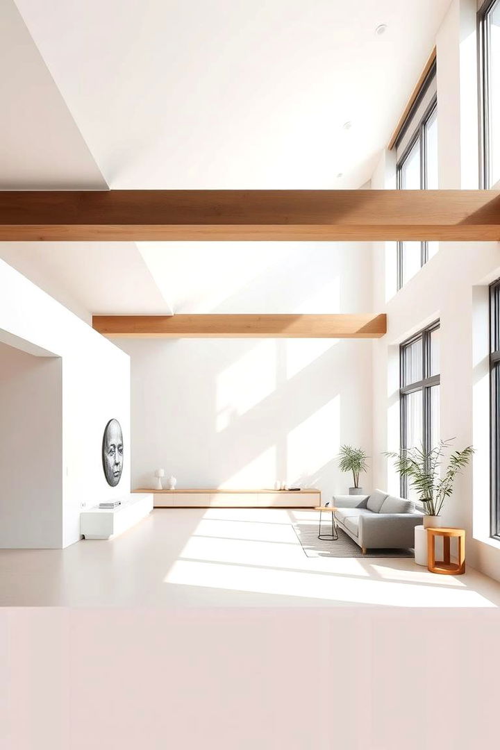Minimalist Clean Lines - 22 Decorative Ceiling Beam Ideas