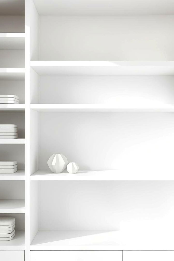 Minimalist Clean Lines - 22 Shelf Decor Ideas