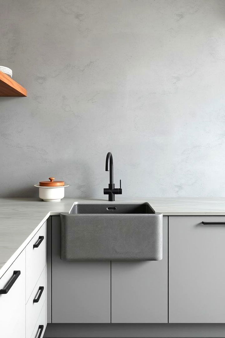 Minimalist Concrete Chic - 22 Kitchen Sink Ideas