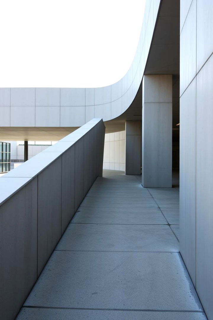 Minimalist Concrete Path - 22 Elevated Walkway Ideas