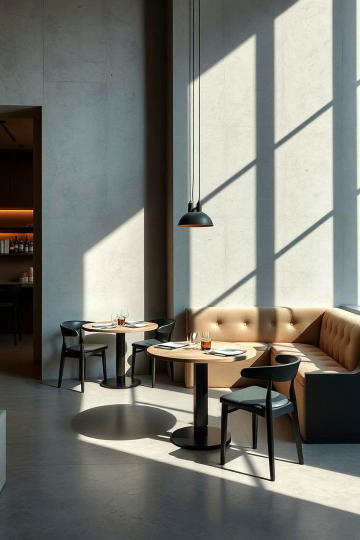 Minimalist Concrete Surfaces - 22 masculine dining room ideas