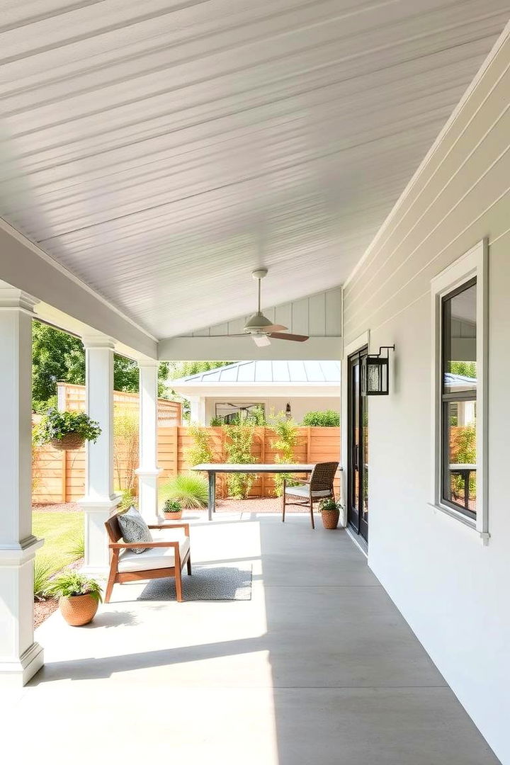 Minimalist Contemporary Structure - 22 Metal Roof Porch Design Ideas