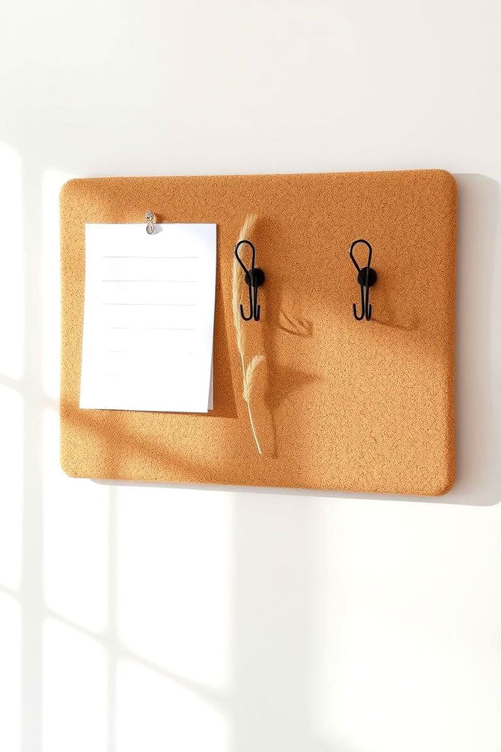 Minimalist Cork Bulletin Board - 22 Hat Storage Ideas