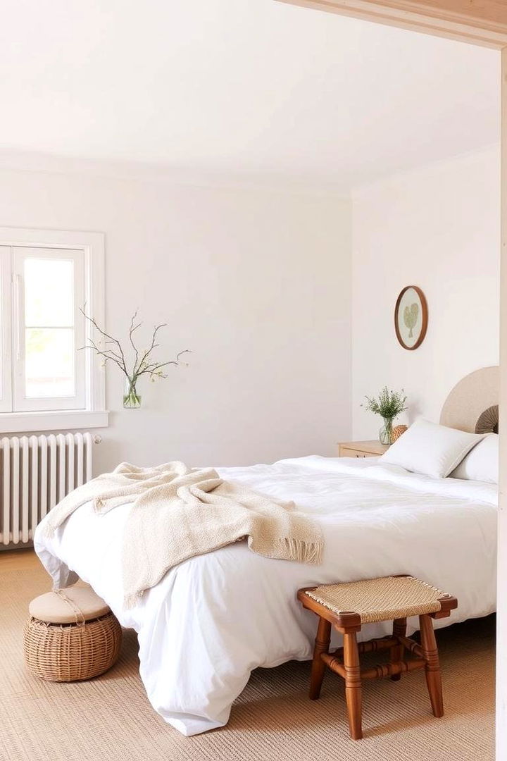 Minimalist Cottage Simplicity - 22 Cottage Bedroom Ideas