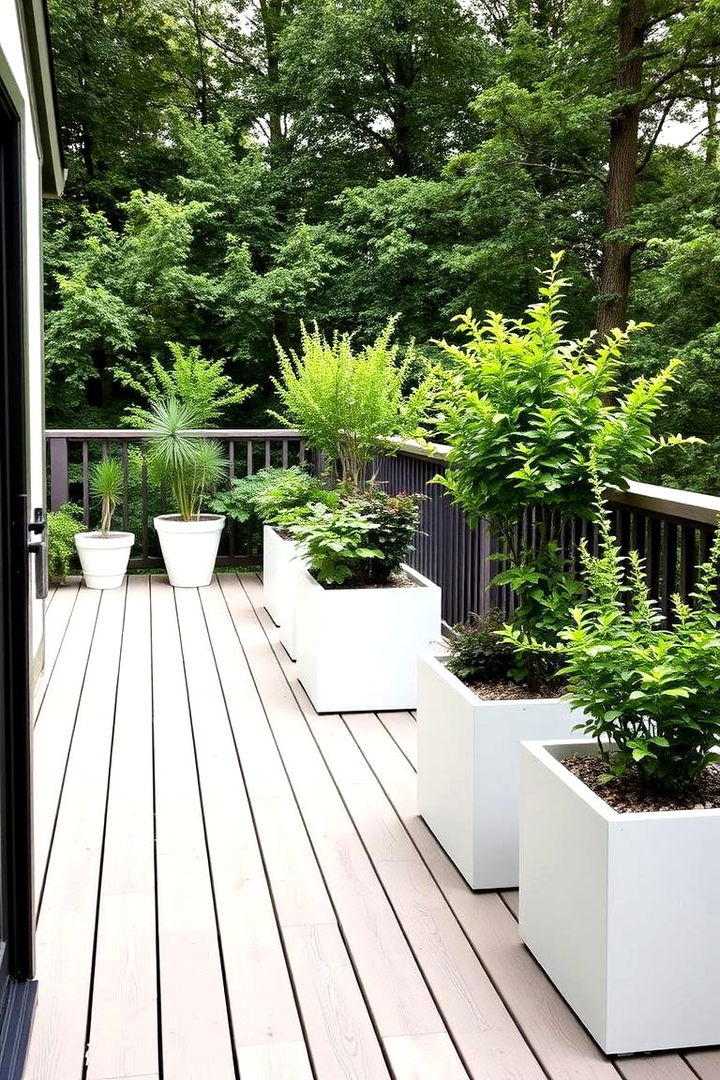 Minimalist Deck Plant Styling - 22 Deck Decorating Ideas With Plant