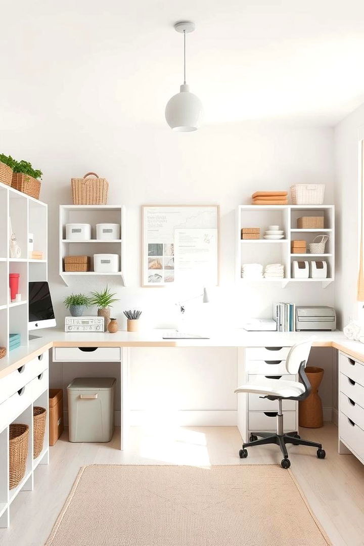 Minimalist Decor Approach - 22 Small Craft Room Ideas