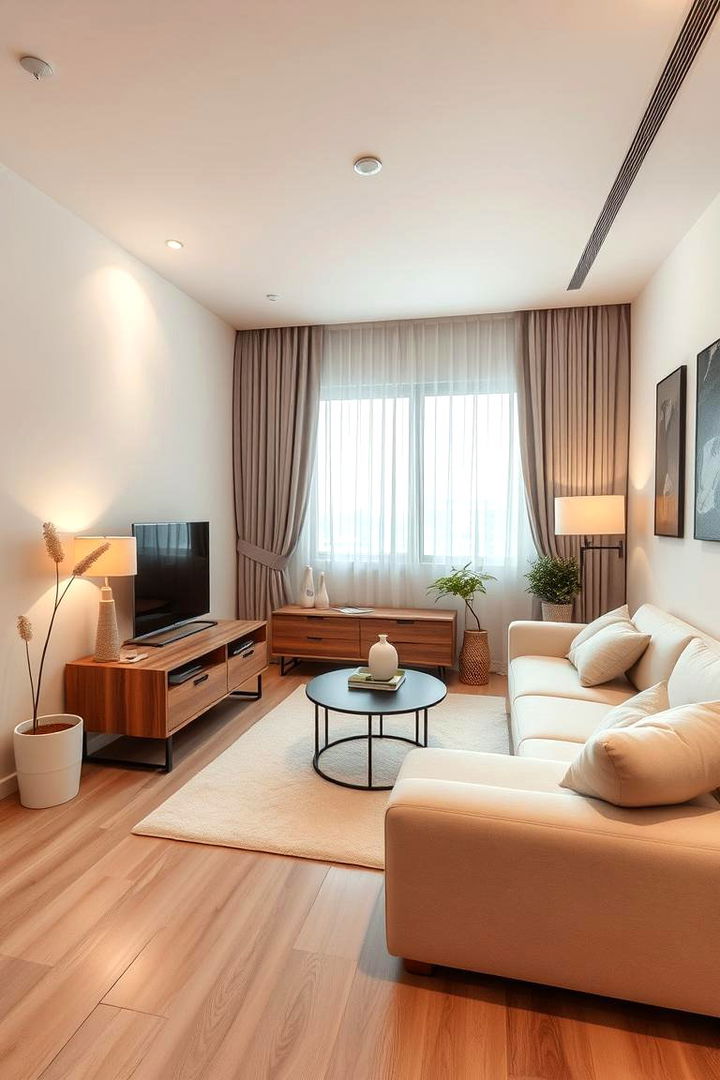 Minimalist Decor to Enhance Space - 22 Small Living Room Ideas With Tv