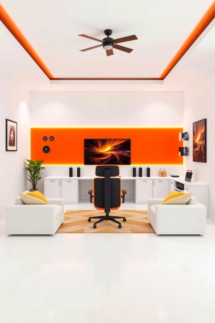 Minimalist Decor with Bold Accents - 22 Boys Gaming Bedroom Ideas
