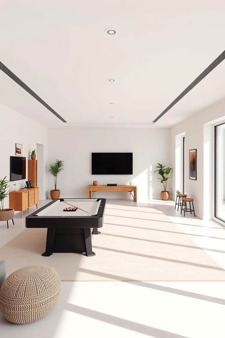 Minimalist Design Approach - 22 Small Game Room Ideas