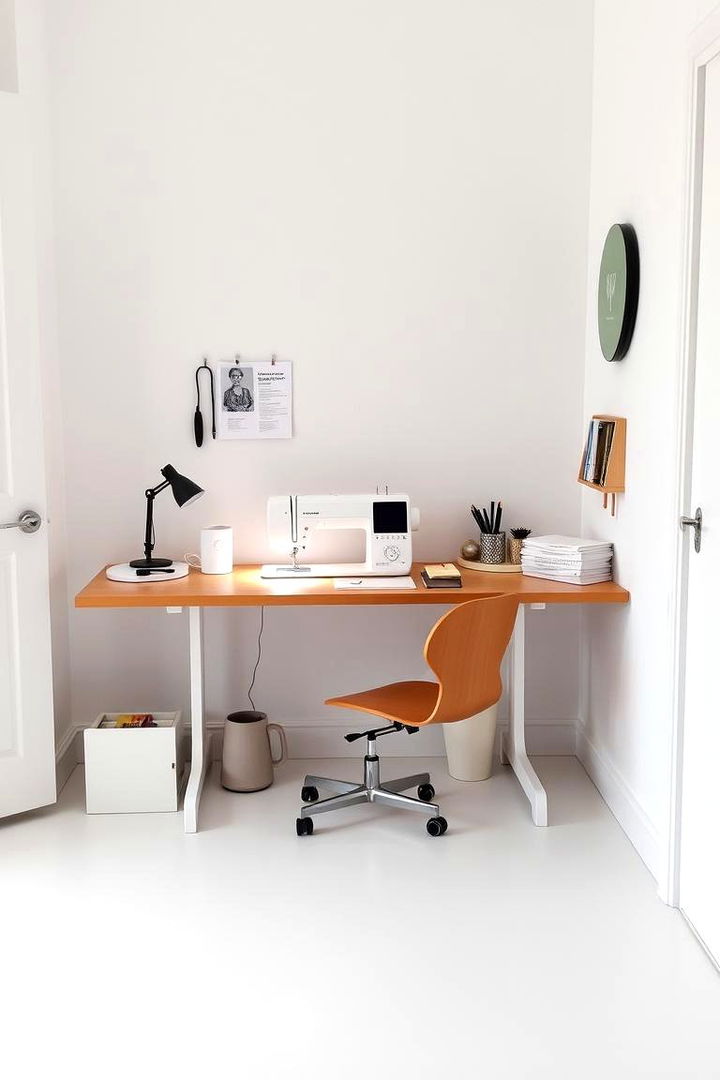 Minimalist Design Approach - 22 Sewing Room Ideas