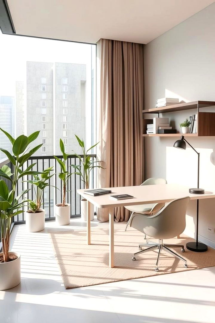 Minimalist Design Approach - 22 Balcony Office Ideas