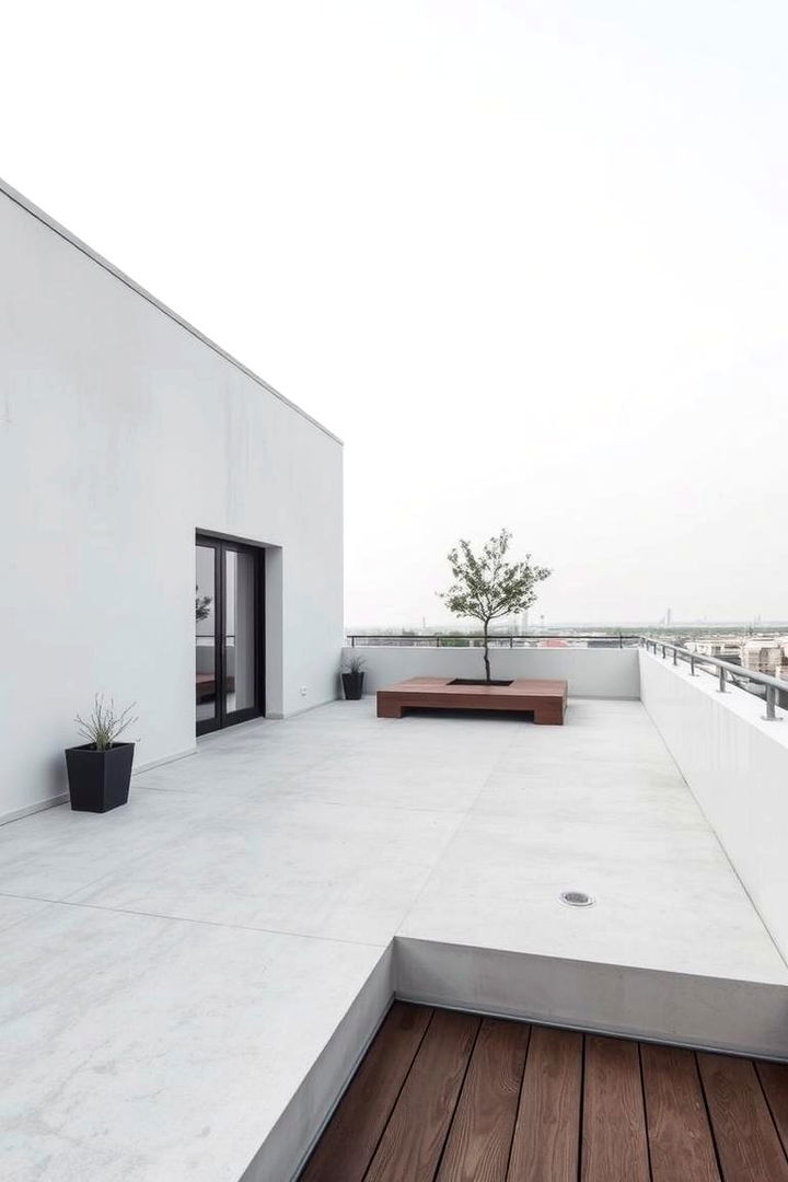 Minimalist Flat Roof Idea - 22 Covered Deck Ideas
