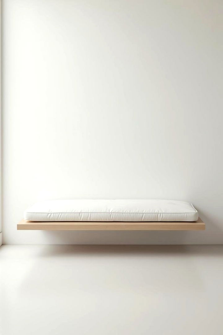 Minimalist Floating Bench - 22 Bedroom Bench Ideas