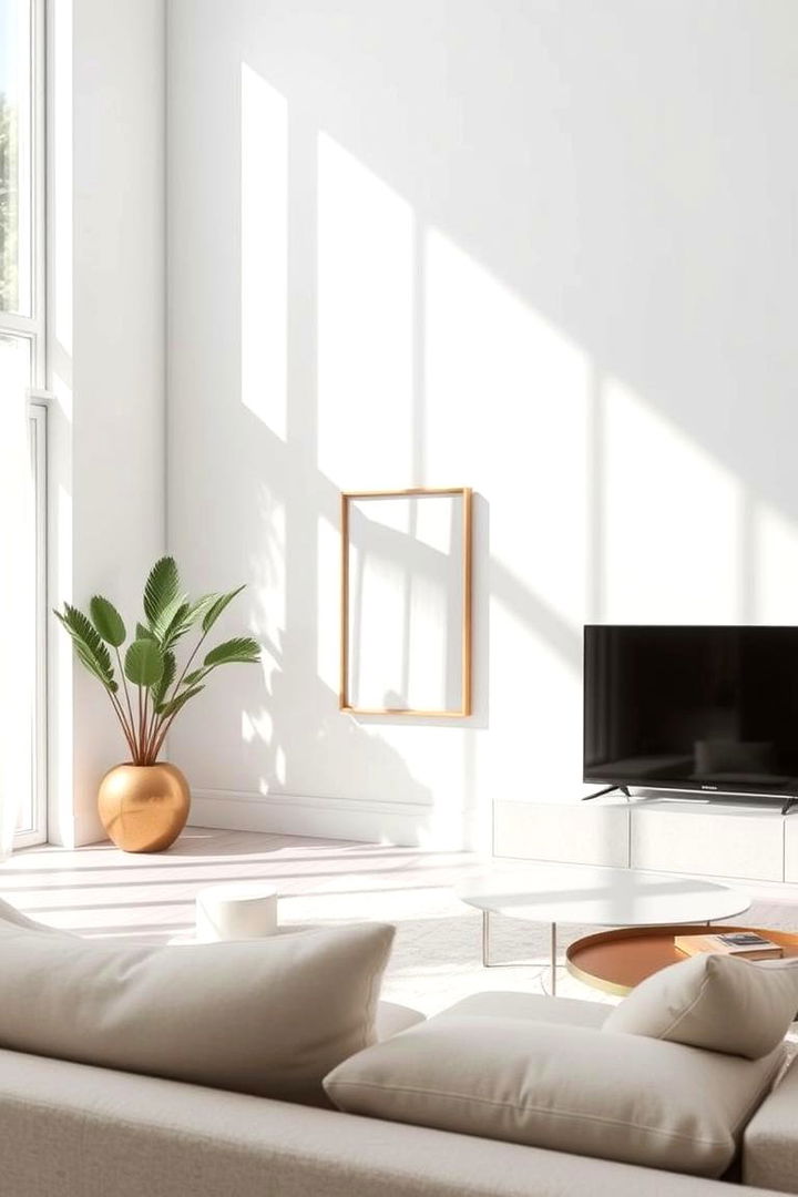 Minimalist Framed Mirror - 22 Living Room Mirror Ideas