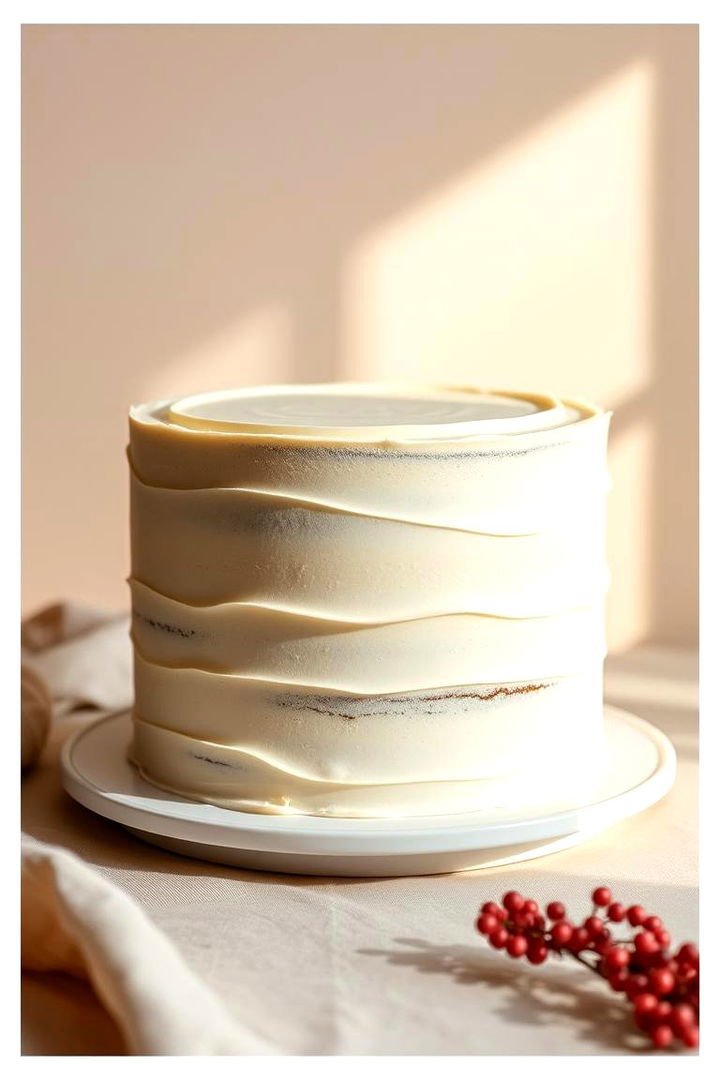 Minimalist Frosted Beauty - Delightful Small Wedding Cake Ideas for Intimate Celebrations
