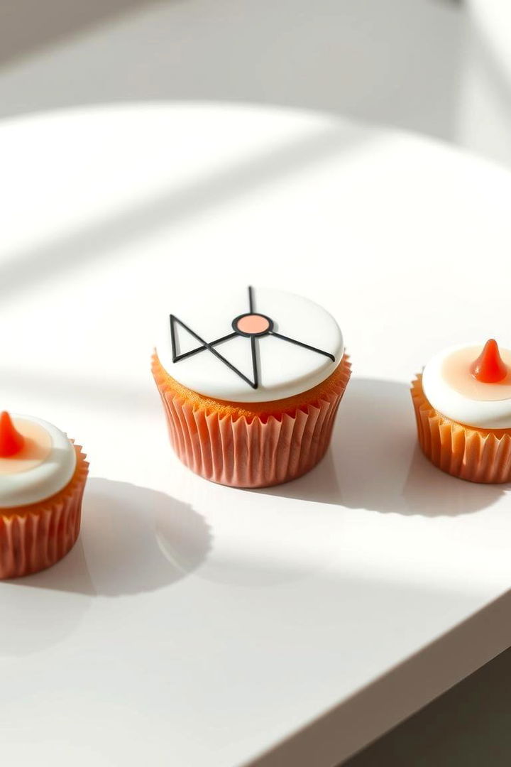Minimalist Geometric Cupcake Designs - 22 Wedding Cupcake Ideas