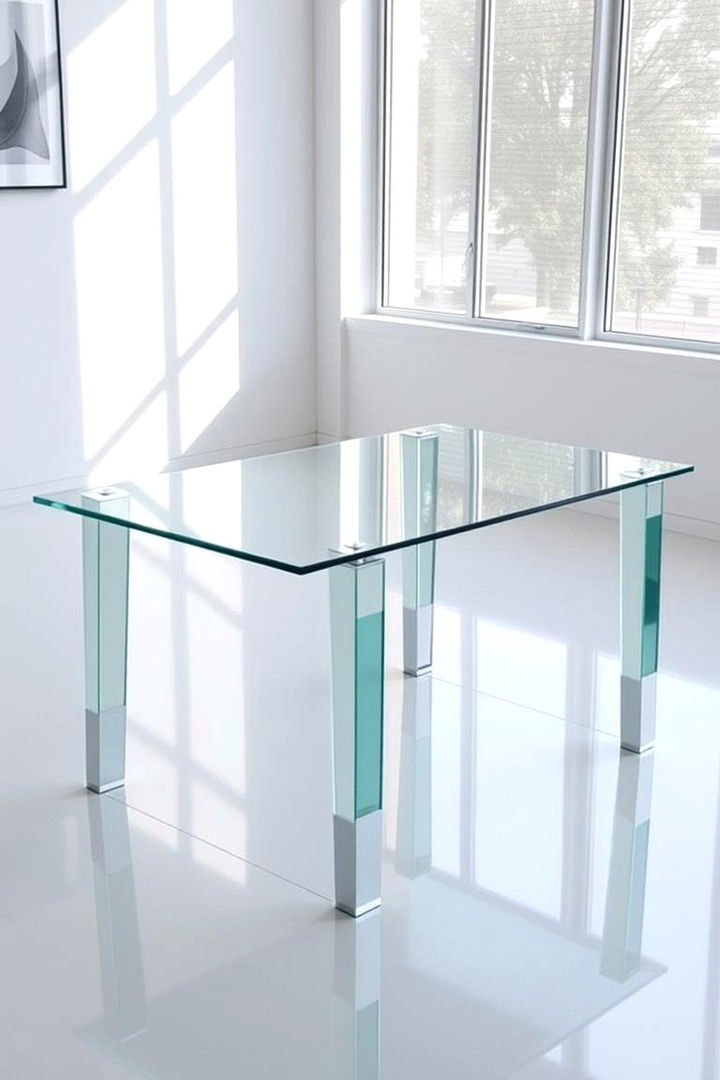 Minimalist Glass Desk - 22 Desk Ideas